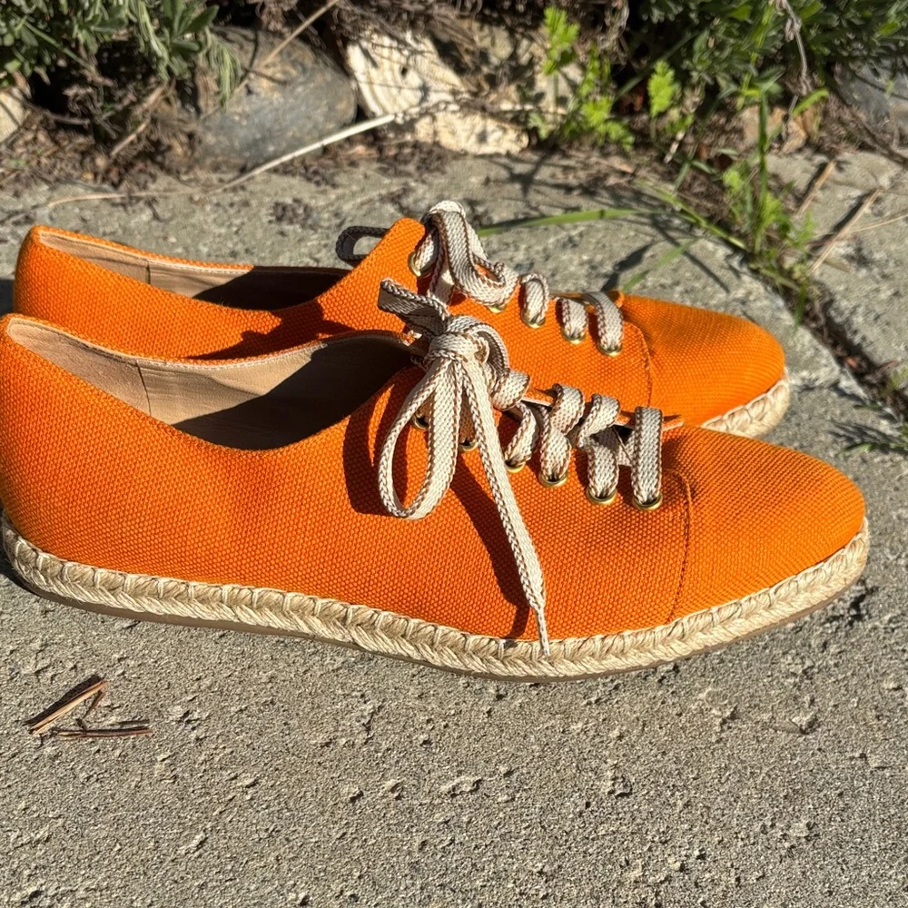 M.‎ Gemi Vibrant Orange Espadrille Sneakers. Sz 9.5-10/EU 40